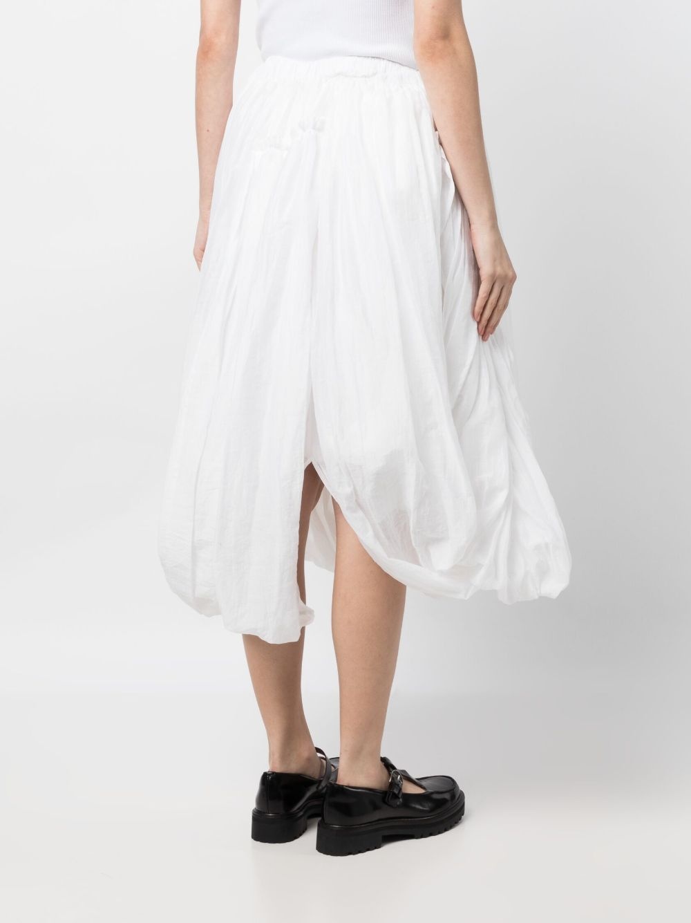draped full midi skirt - 4
