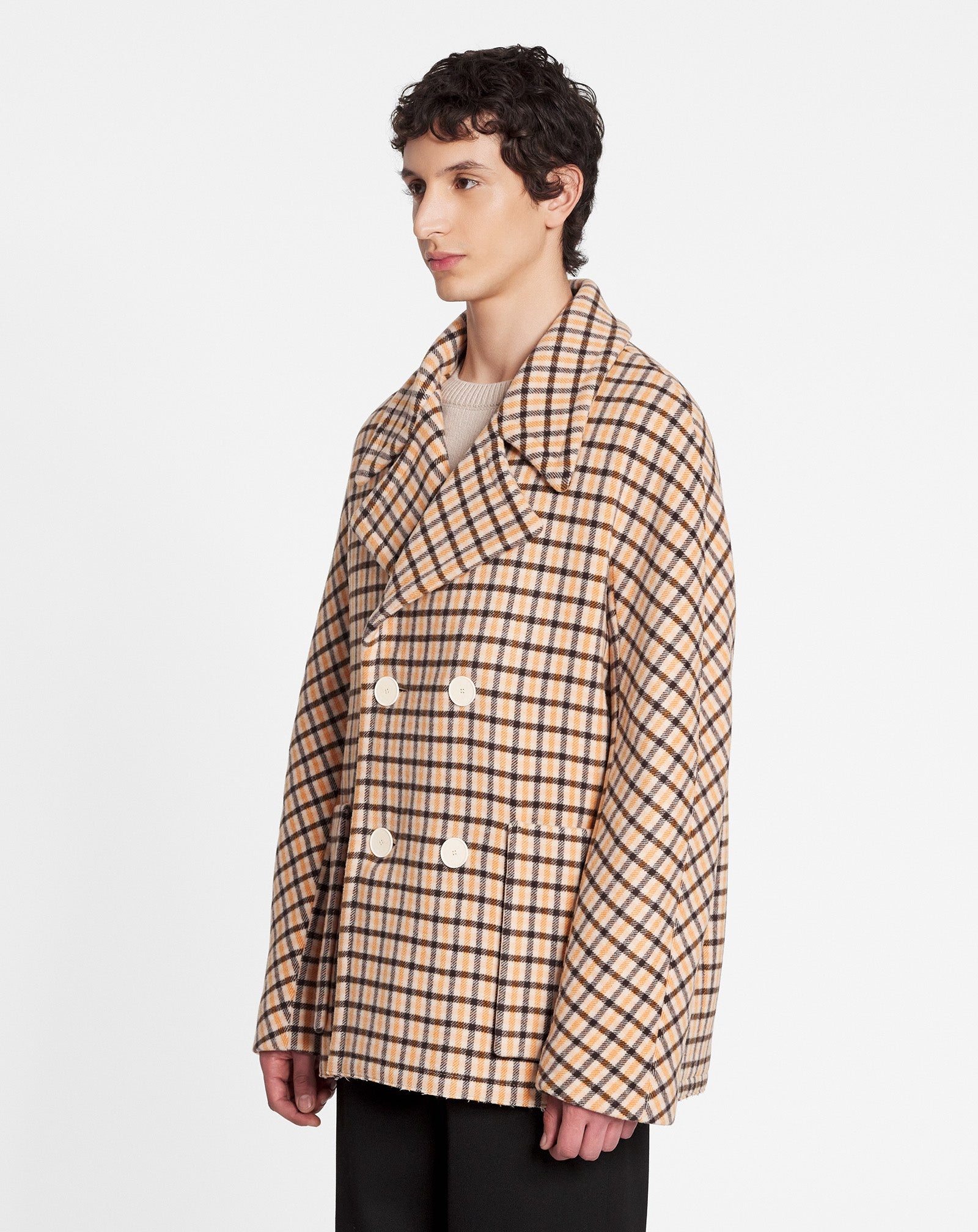 KIMONO-INSPIRED PEACOAT - 3
