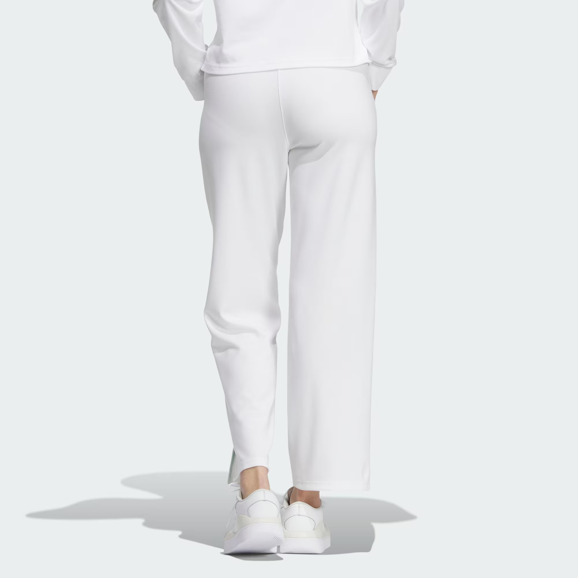 (WMNS) adidas Verbiage Doubleknit Pants 'White Green' JE3615 - 4