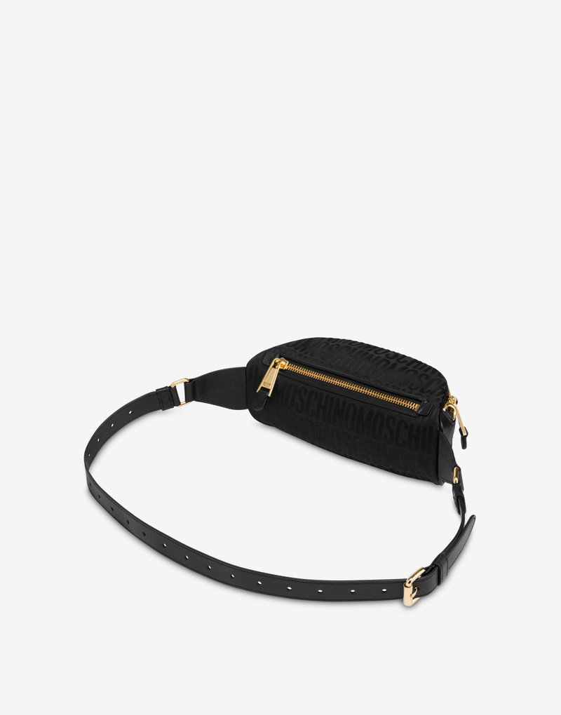Moschino ALL-OVER LOGO NYLON BELT BAG outlook