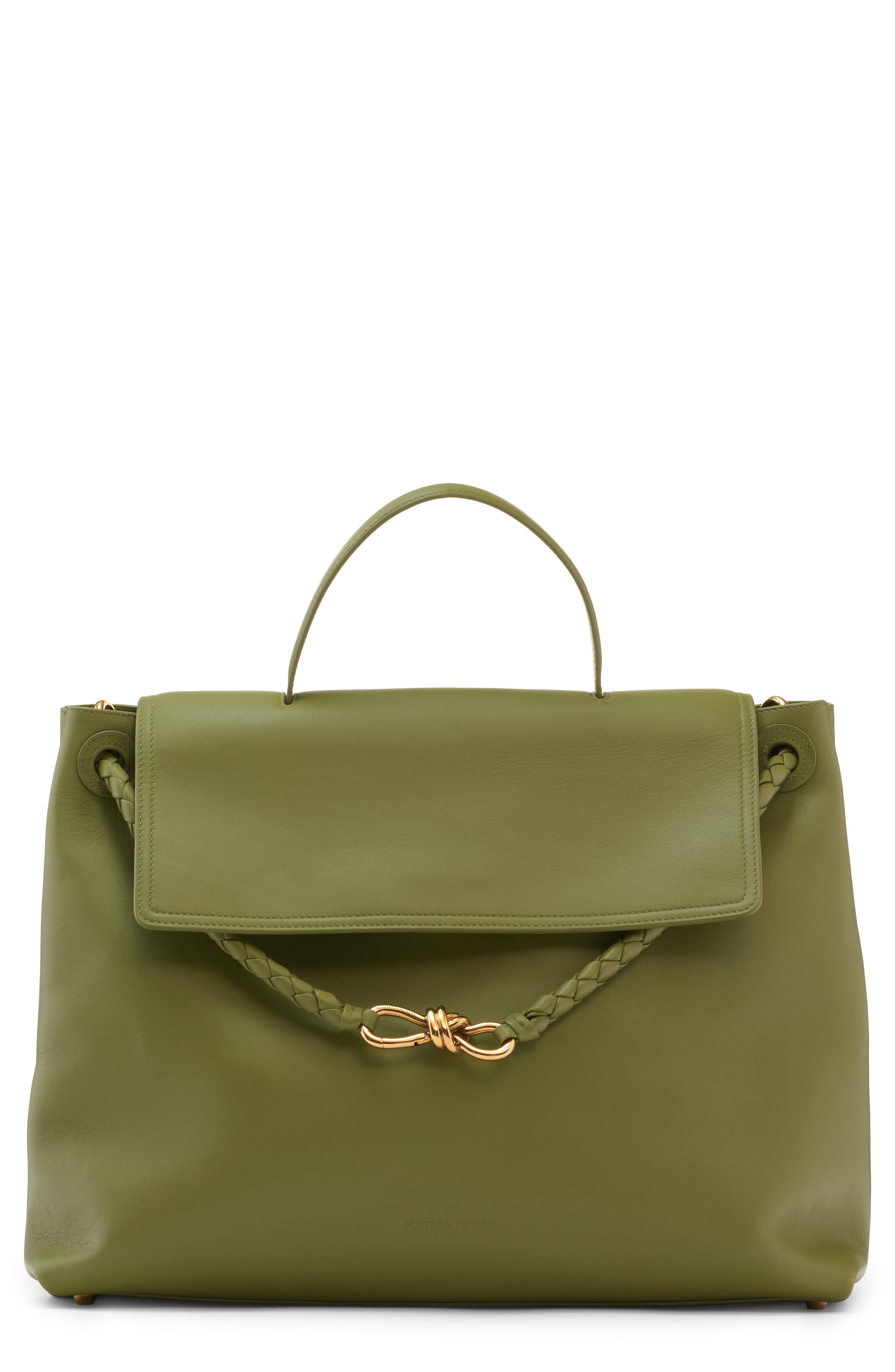 Bottega Veneta Large Ciao Ciao Leather Tote in Matcha-Muse Brass at Nordstrom - 1