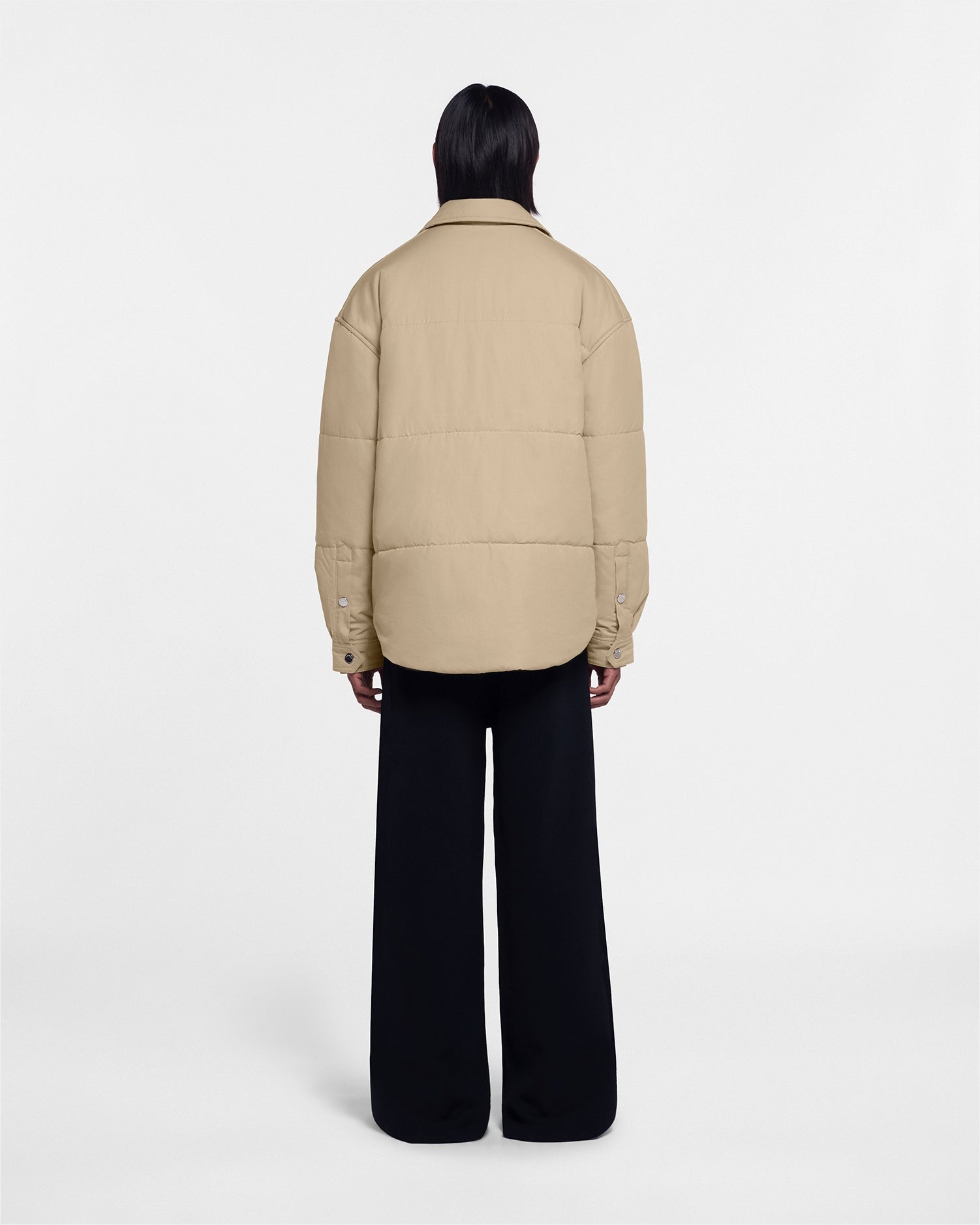 Padded Tech Poplin Overshirt - 4