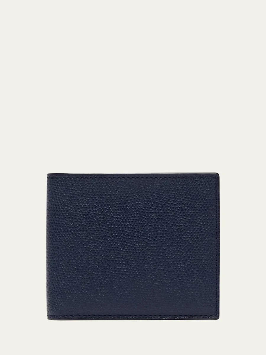 Men's Leather V-Cut Bifold Wallet - 1