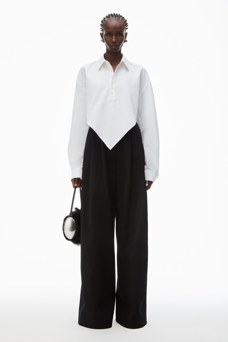 Alexander Wang pointed shirt in organic cotton outlook