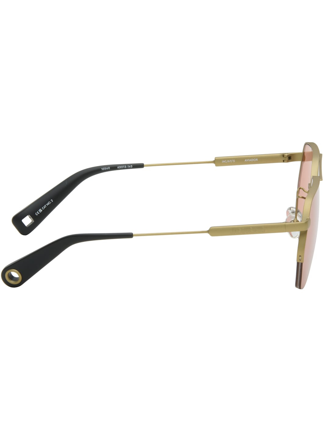 Gold La Croisière 'The Aviador' Sunglasses - 2