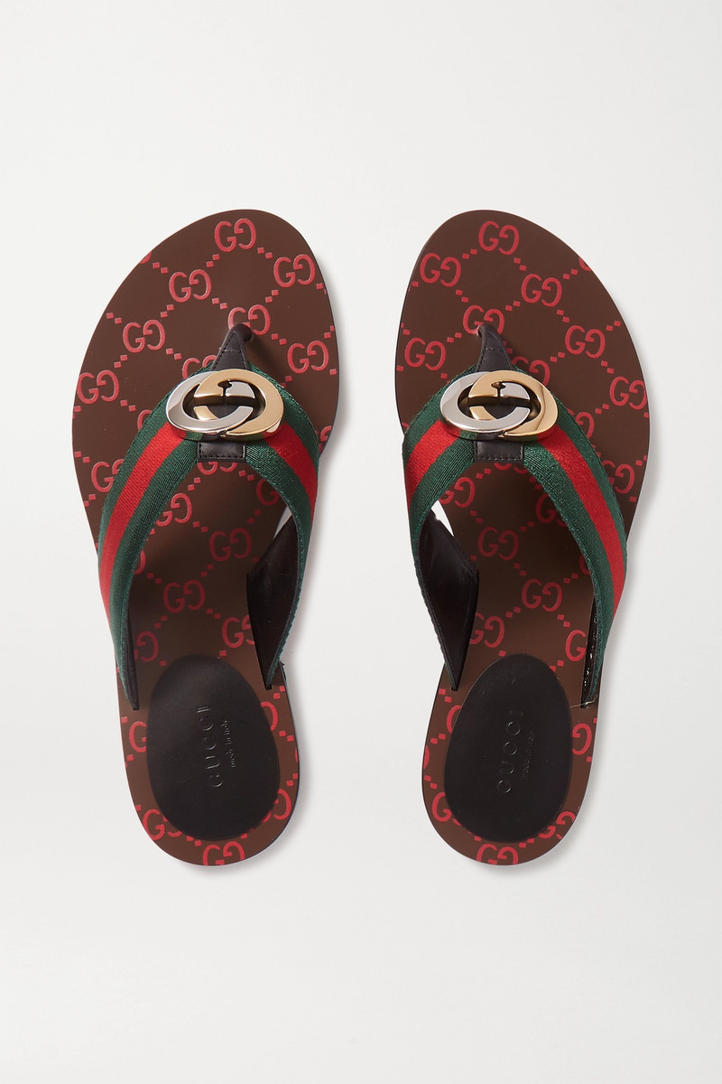 Nadeline logo-embellished leather sandals - 1