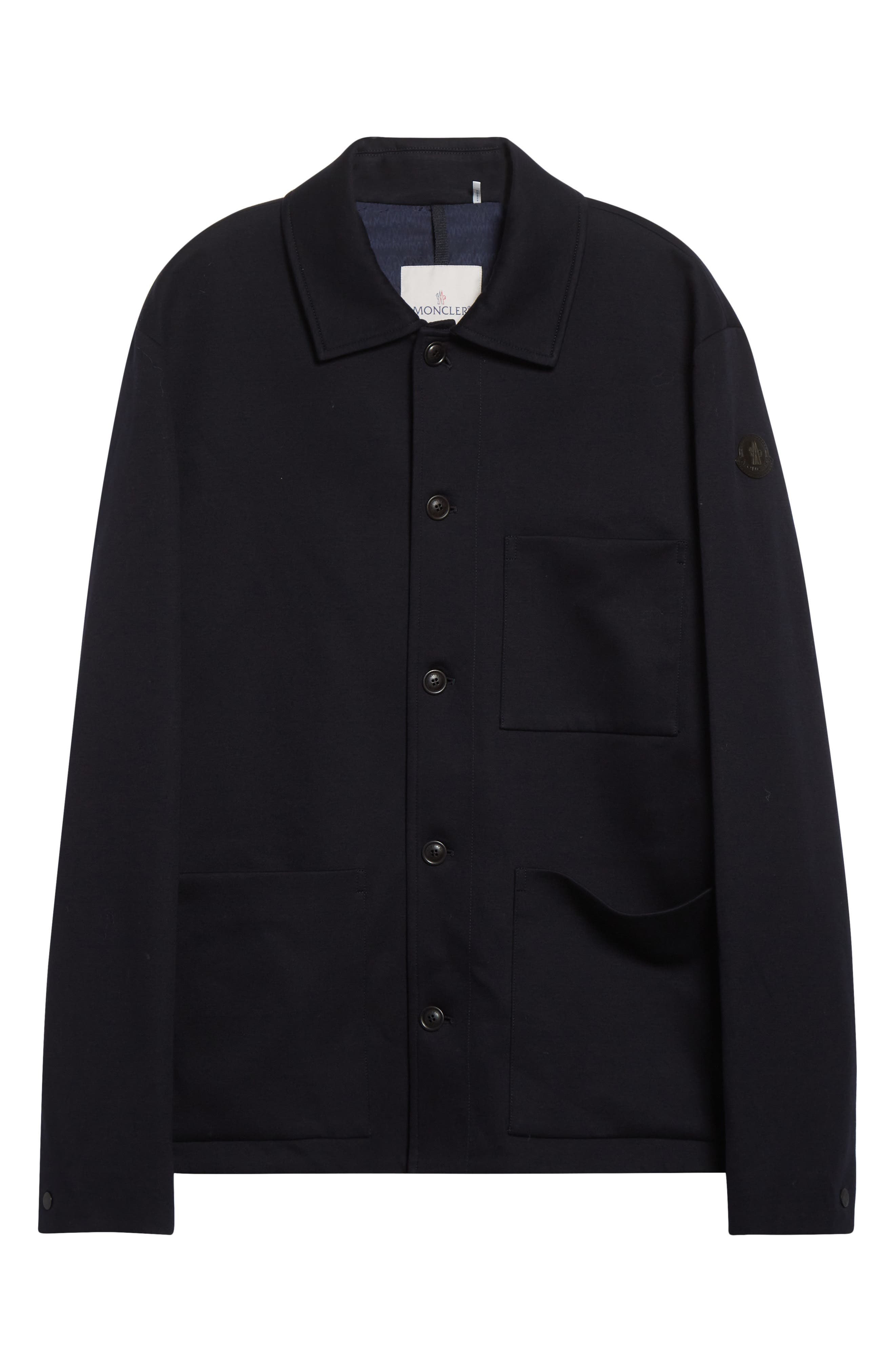Moncler Cabalian Shirt Jacket in Night Sky at Nordstrom - 7