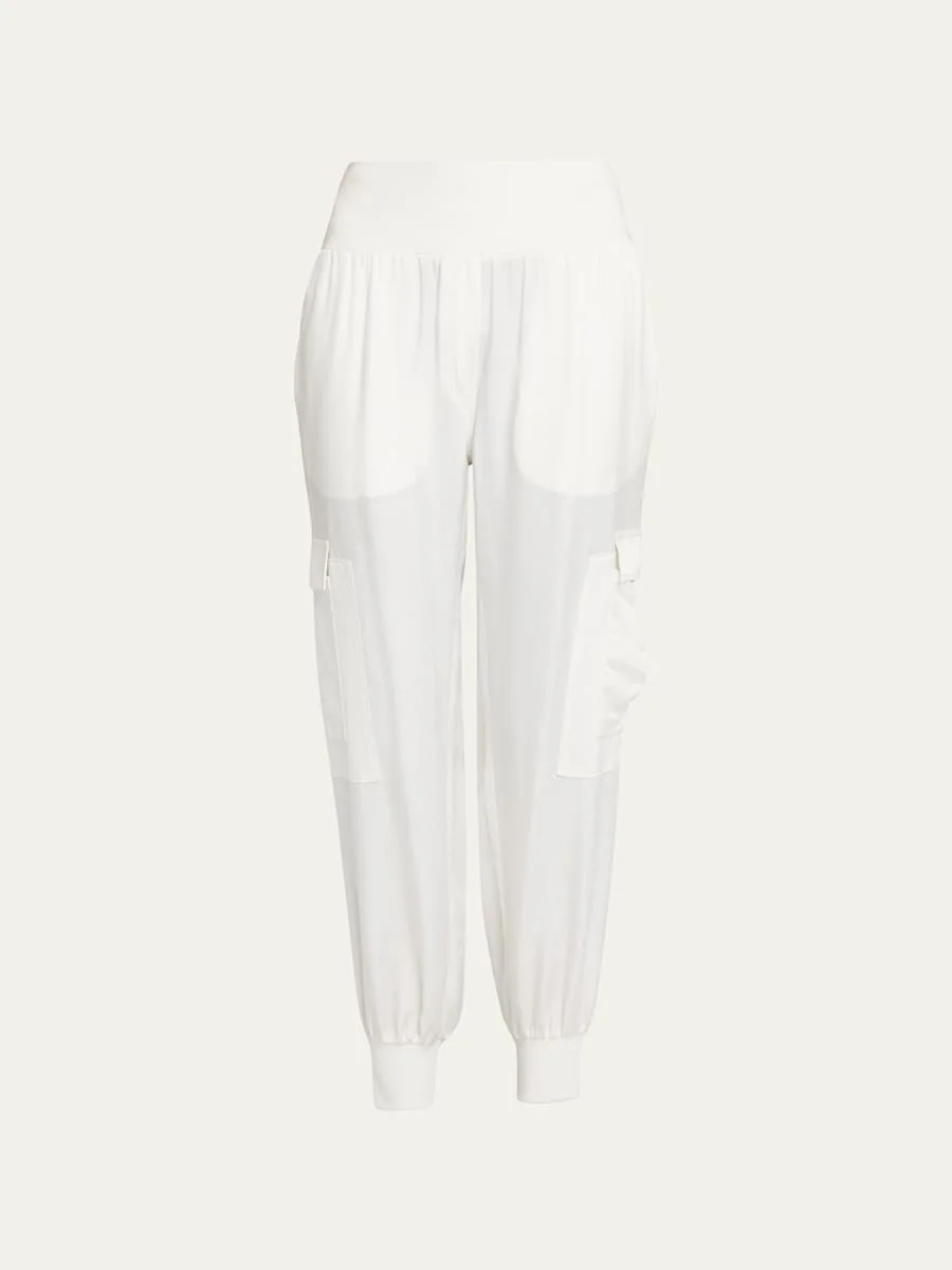 Tous Les Jours Giles Satin Jogger Pants - 1
