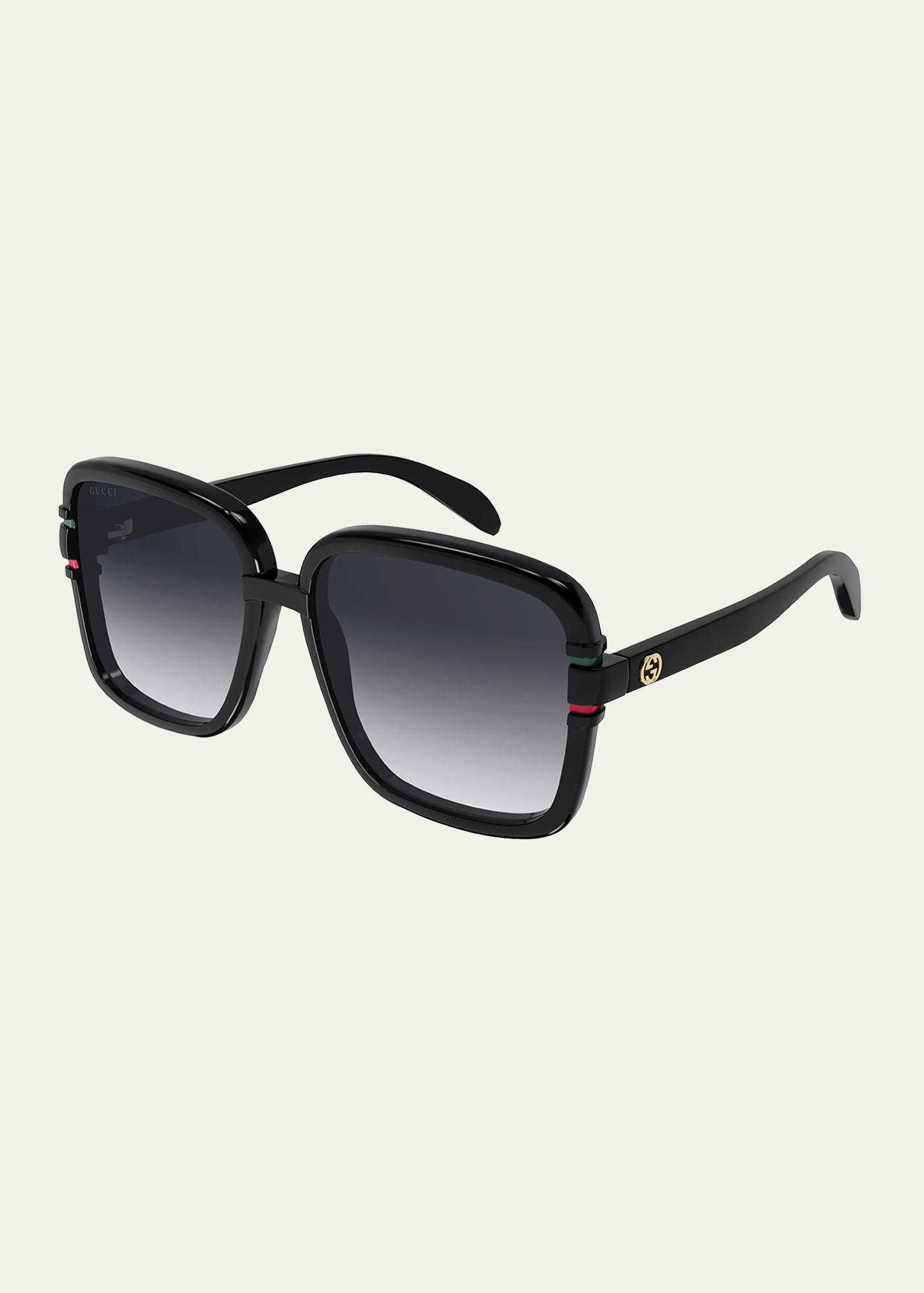 Oversized Square Injection Plastic Sunglasses - 1