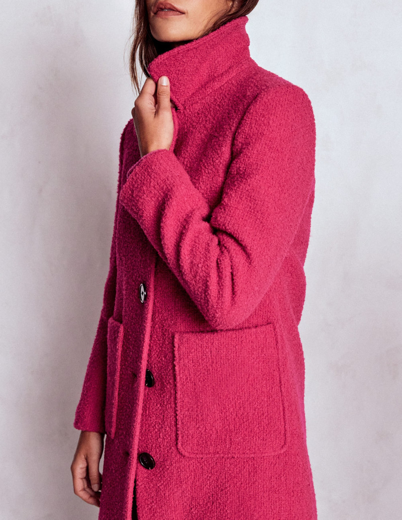 Carlisle Wool Coat-Vibrant Pink 6