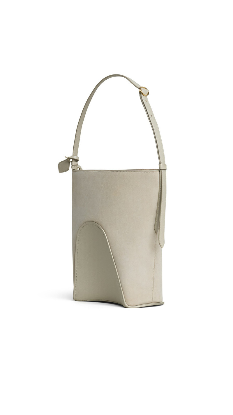 Alaïa HIP SMALL BUCKET BI-MATERIAL BAG IN LEATHER outlook