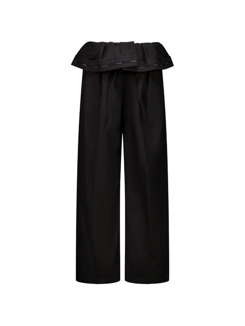 folded button-fastening trousers 1