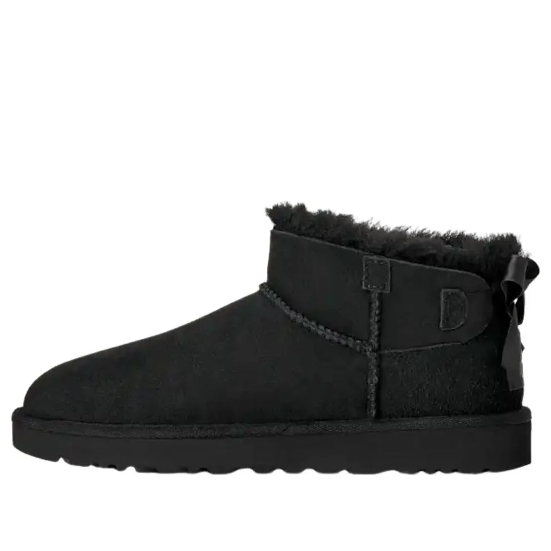 (WMNS) UGG Ultra Mini Bailey Bow 'Black' 1185491-BLK - 1