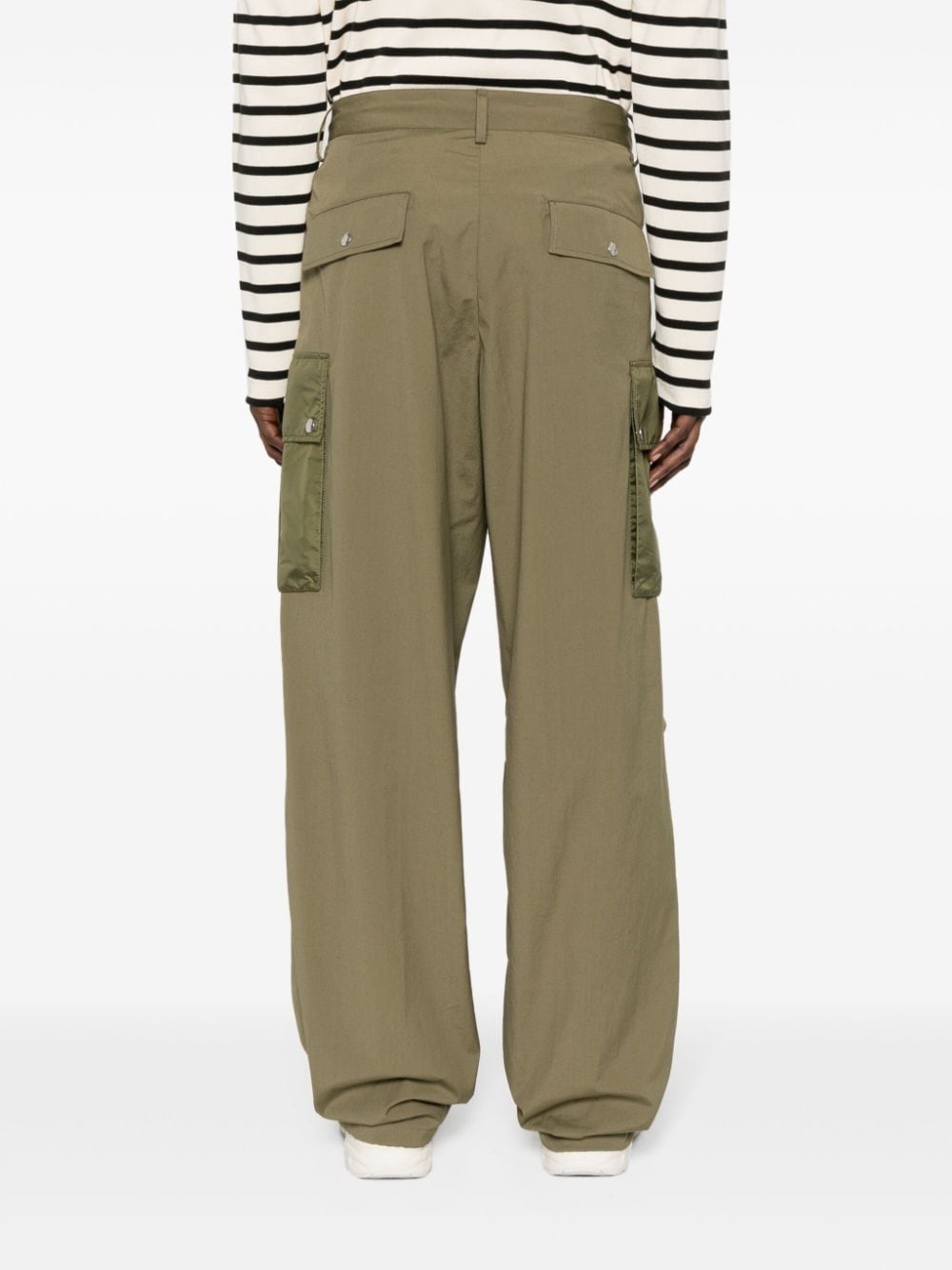 appliquÃ©-logo cargo trousers - 4