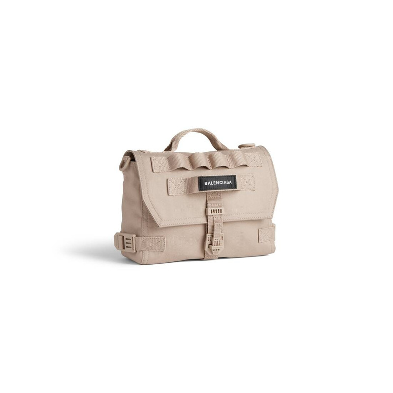 BALENCIAGA Men's Army Small Messenger Bag  in Beige outlook