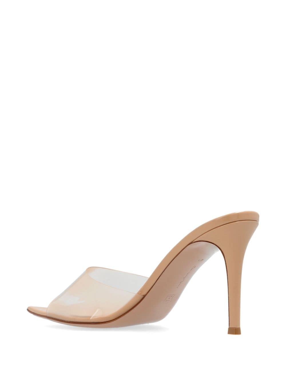 Elle 85mm transparent-strap mules - 3