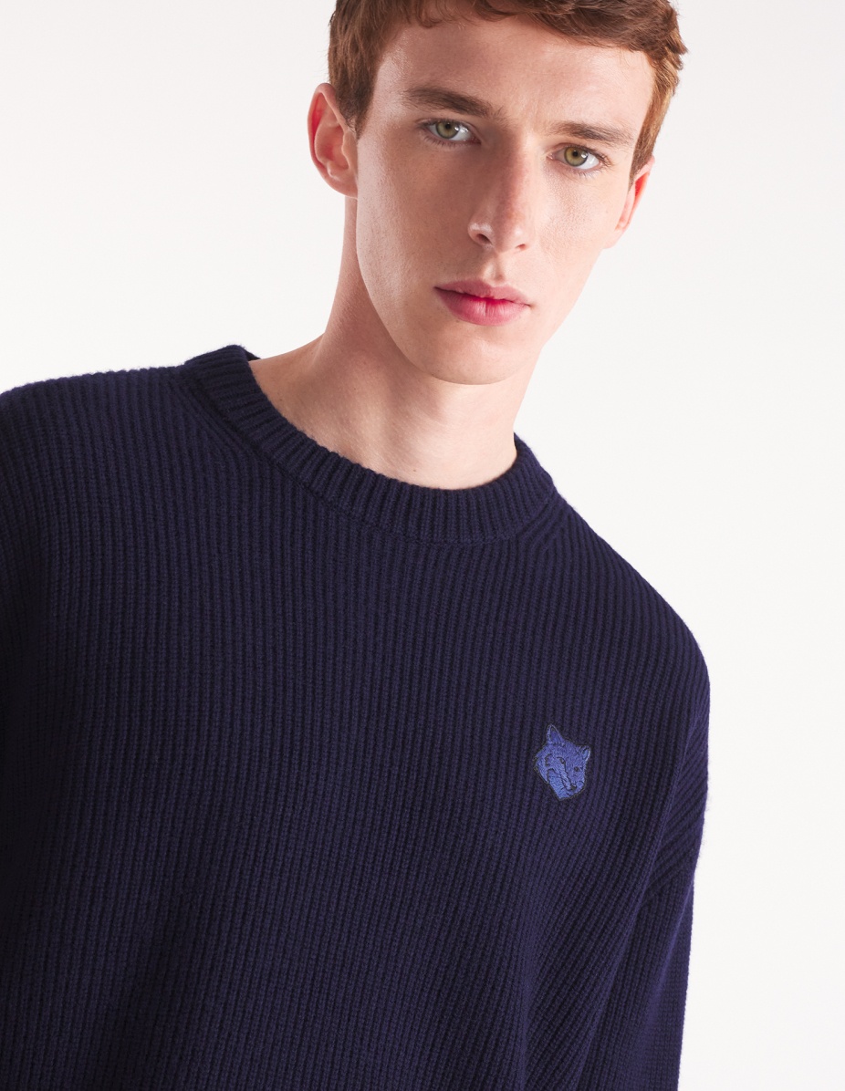 BOLD FOX HEAD PATCH COMFORT RIBBED JUMPER - 4