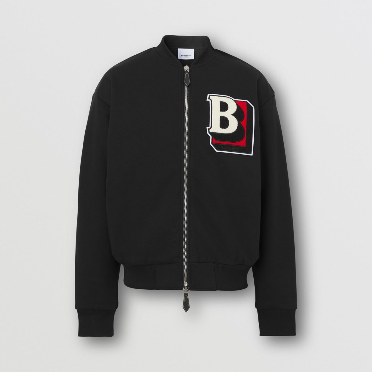 Letter Graphic Cotton Blend Bomber Jacket - 1