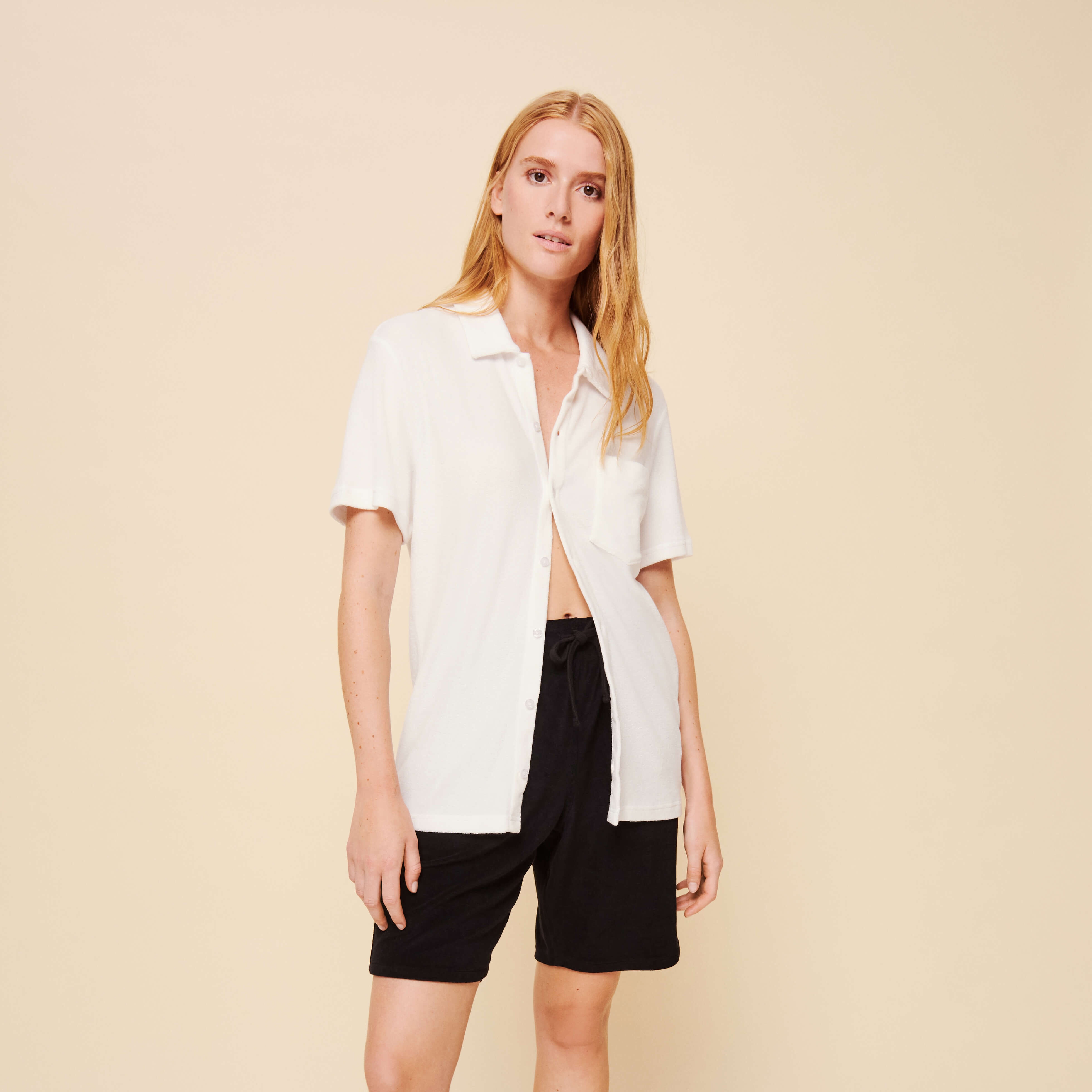 Unisex Terry Bowling Shirt Solid - 3