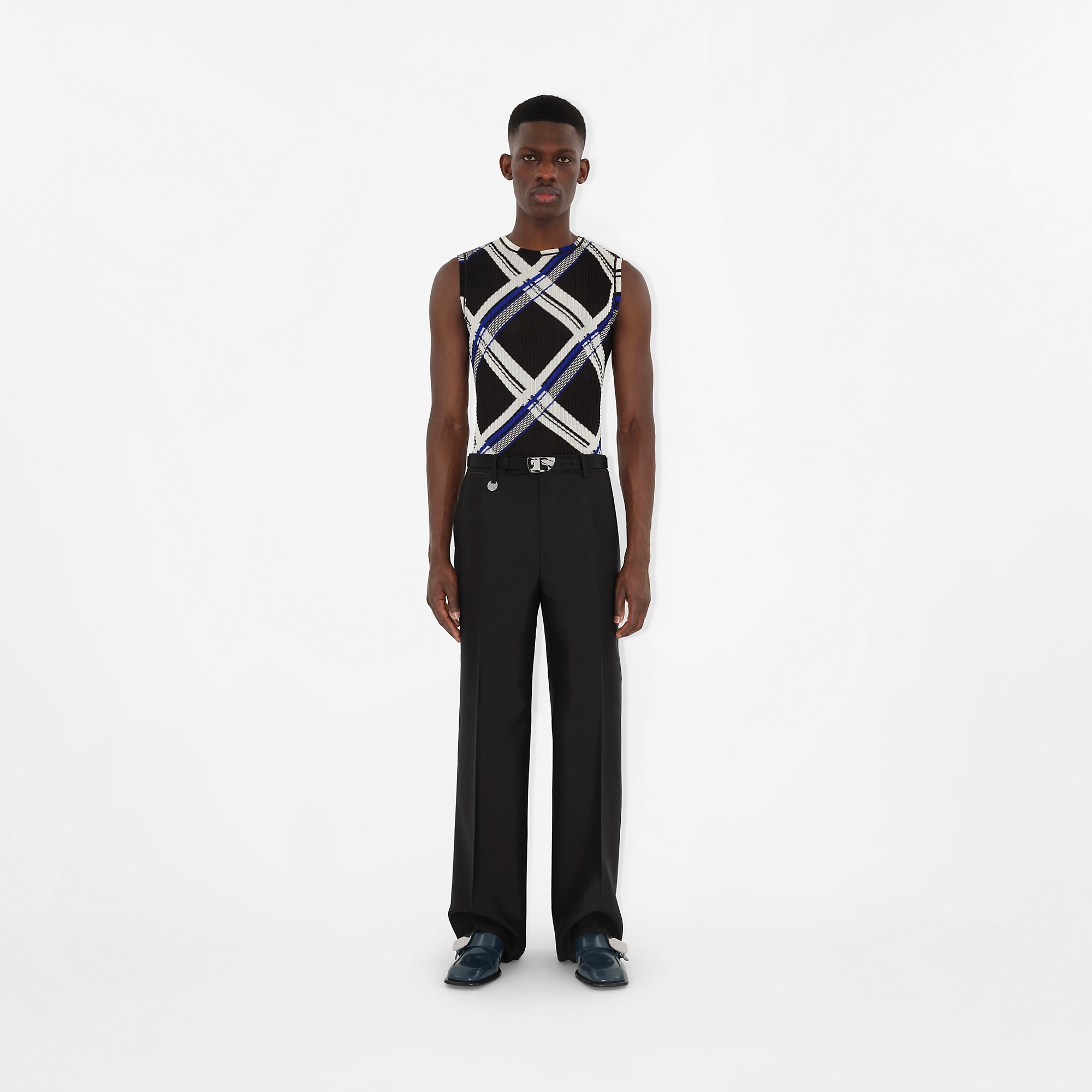 Check Silk Vest - 2