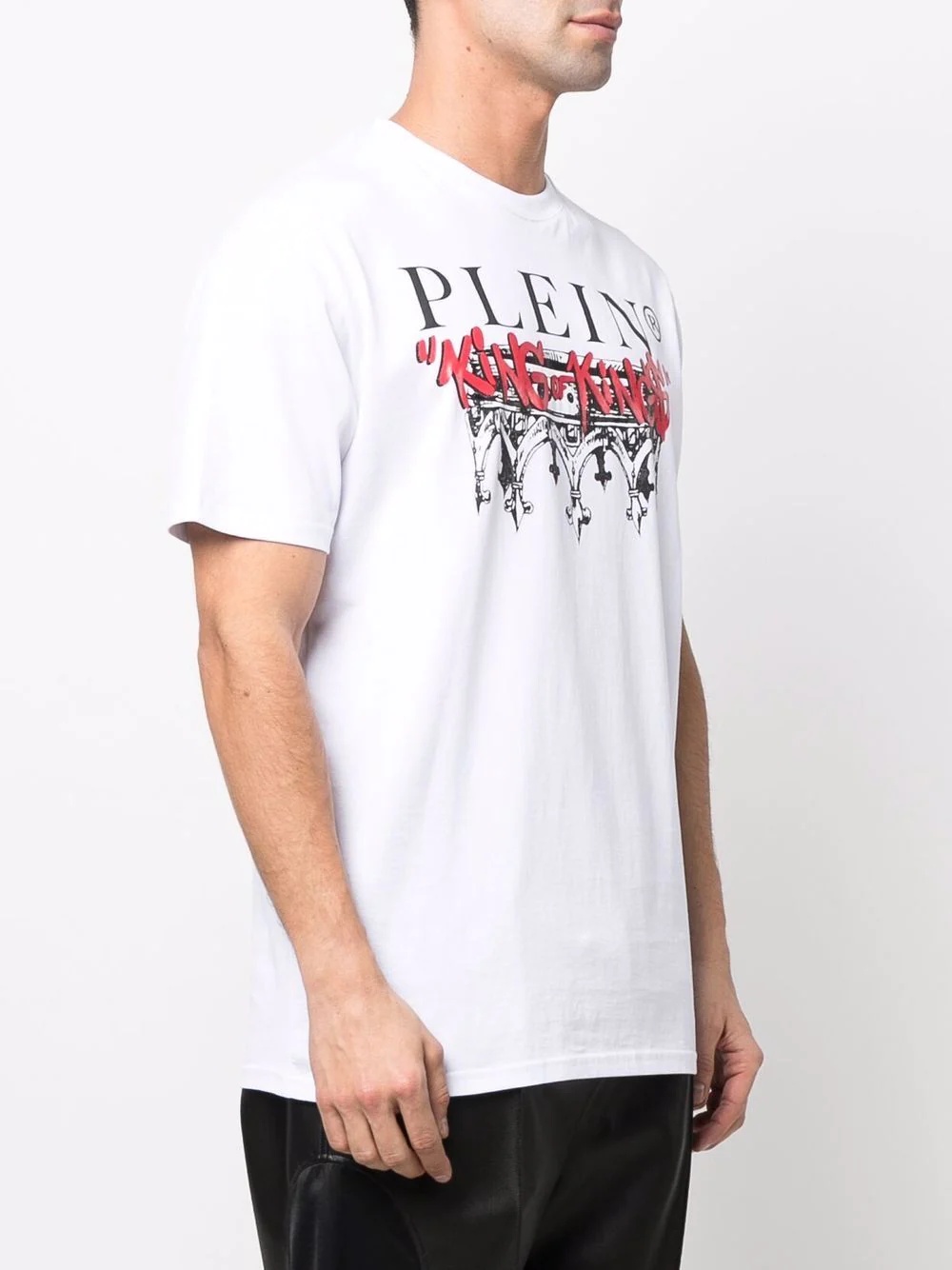 King Plein crew-neck cotton T-shirt - 4