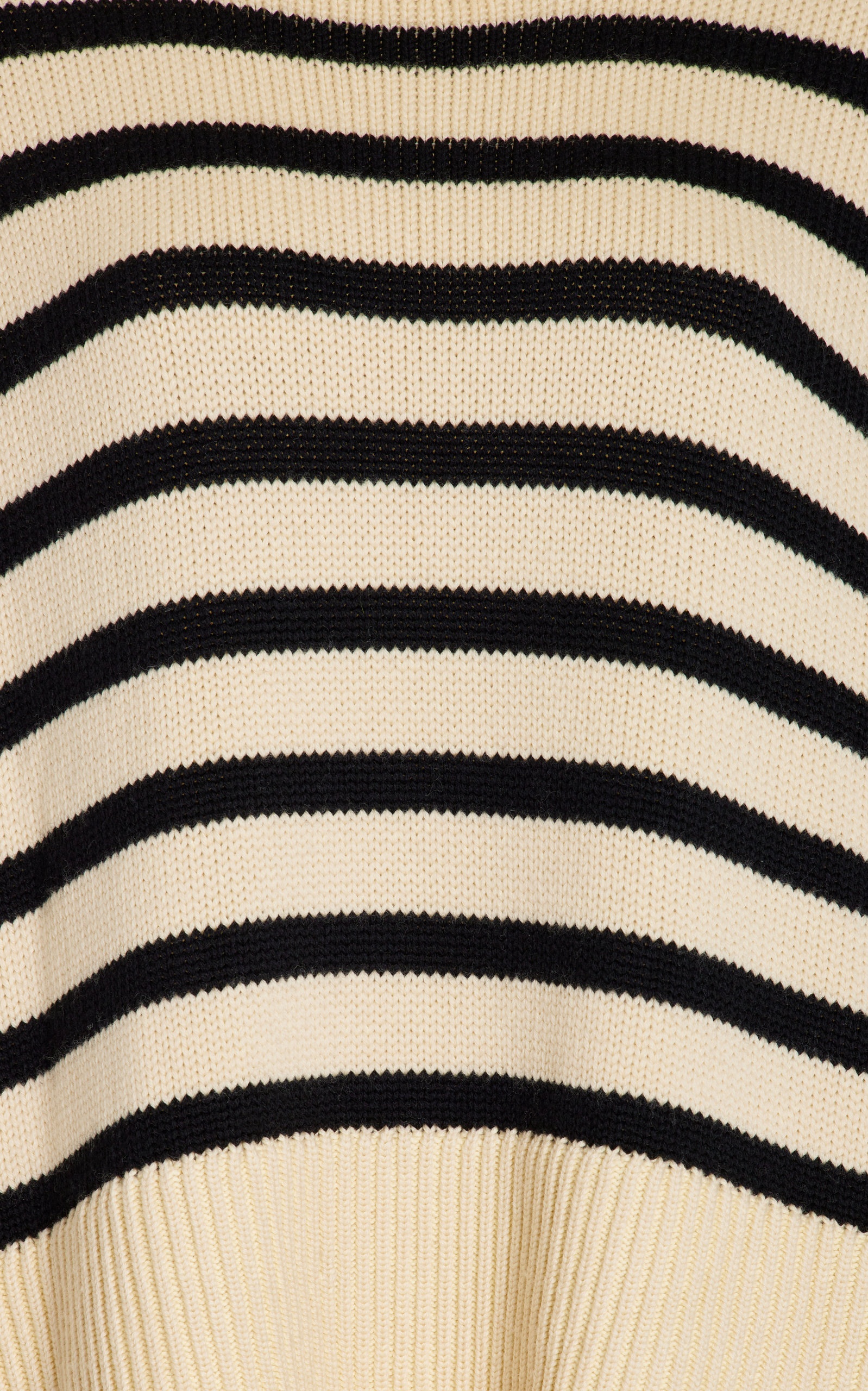 Signature Stripe Wool-Cotton Turtleneck Sweater neutral - 5