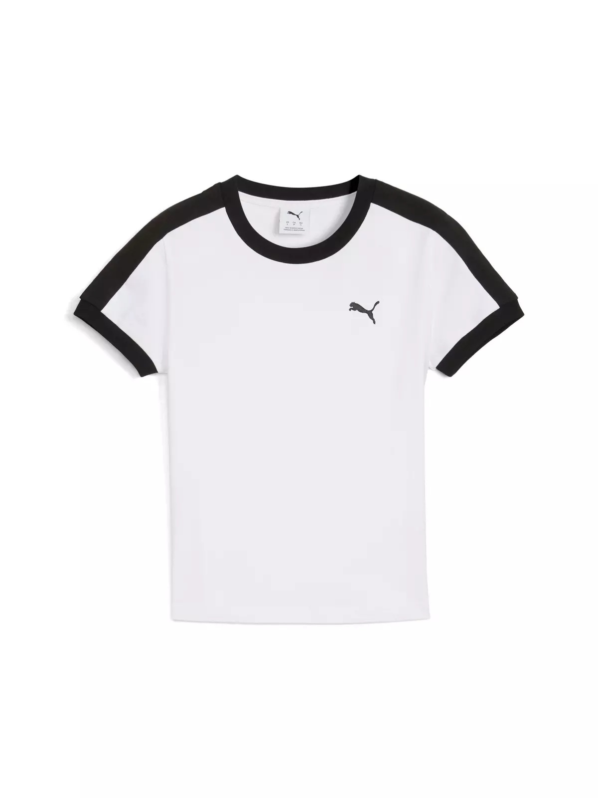PUMA Women's T7 Slim Tee -White - 6