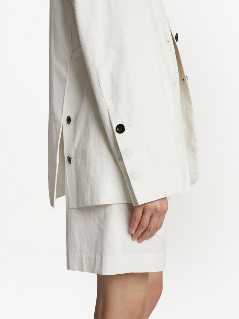cotton linen blazer - 5