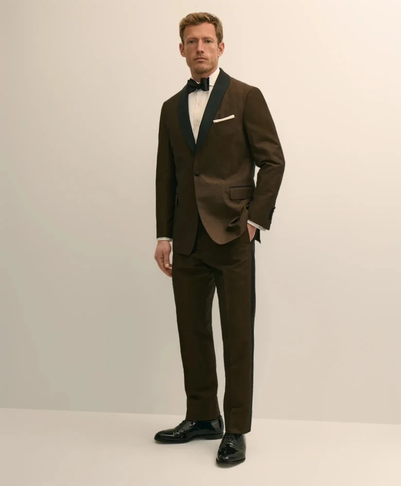Classic Fit Cotton-Linen 1818 Shawl Collar Tuxedo - 1
