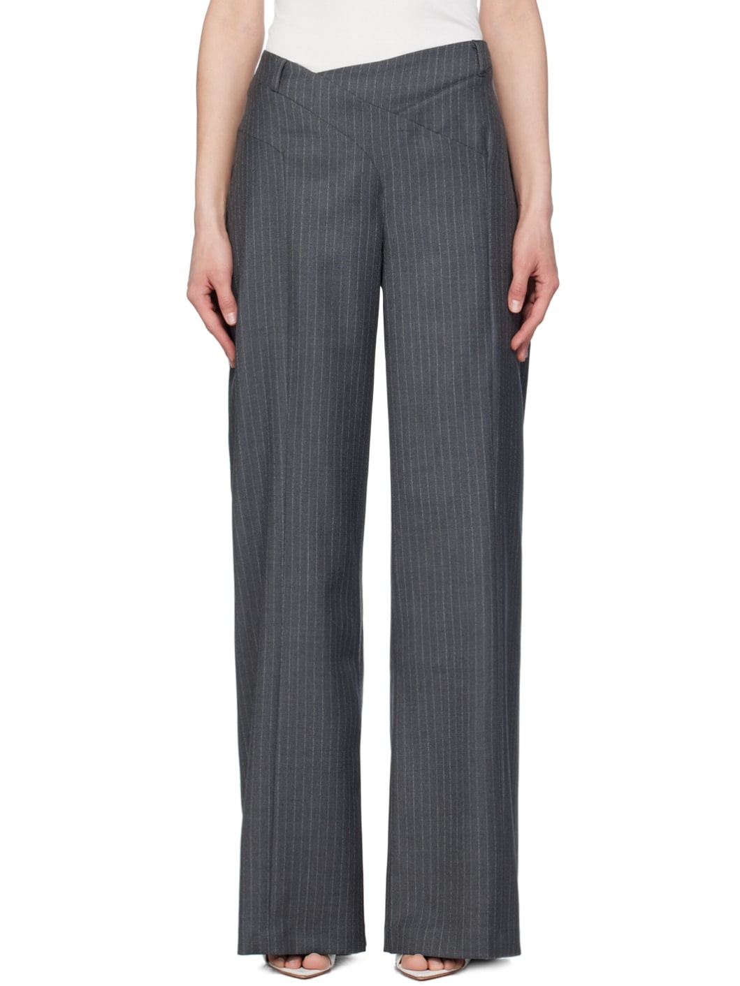 Gray Tora Trousers - 1