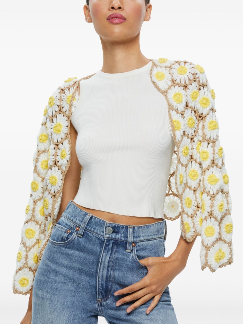 Anderson daisy crochet cardigan - 5