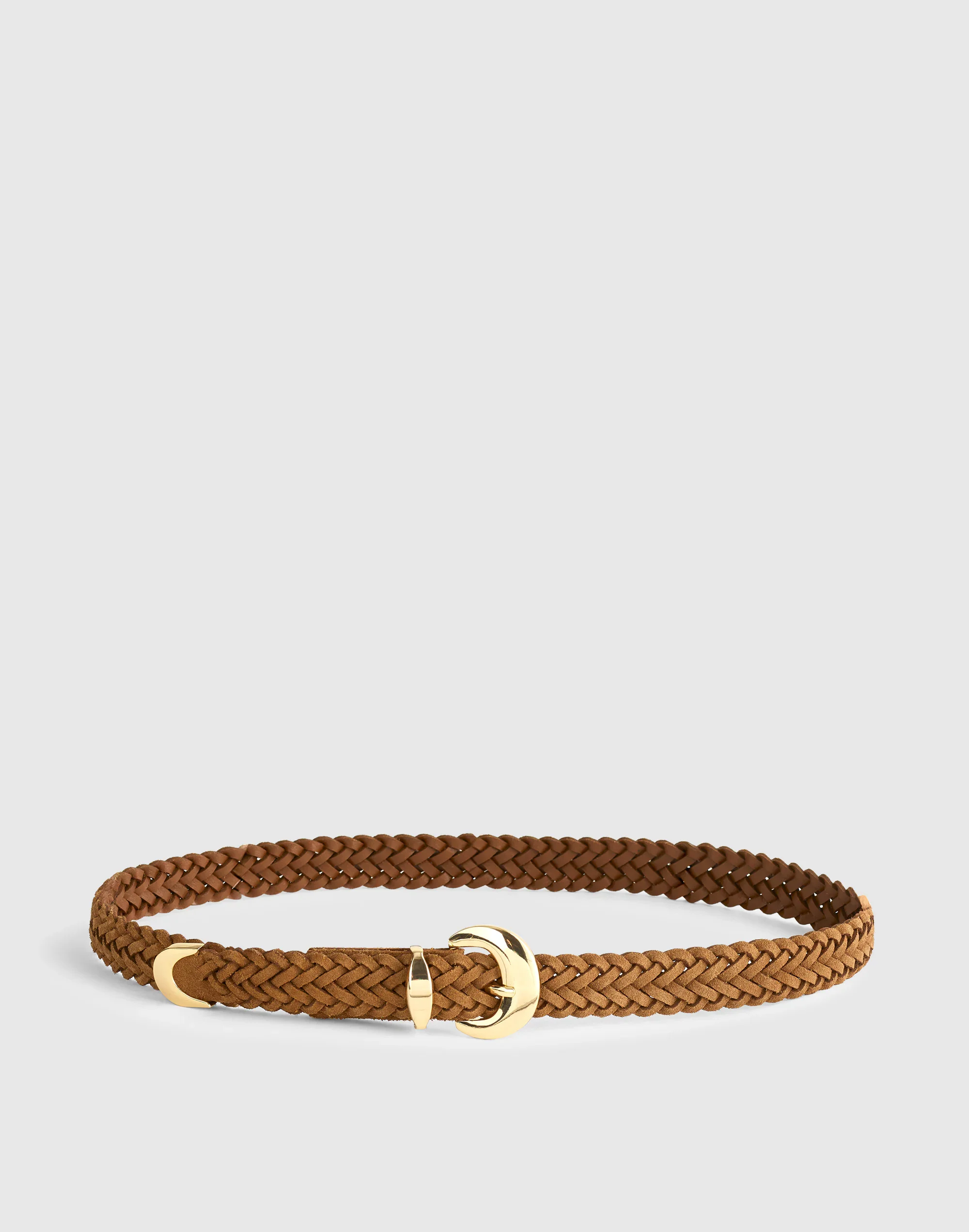 Domed-Buckle Wide Belt - 1
