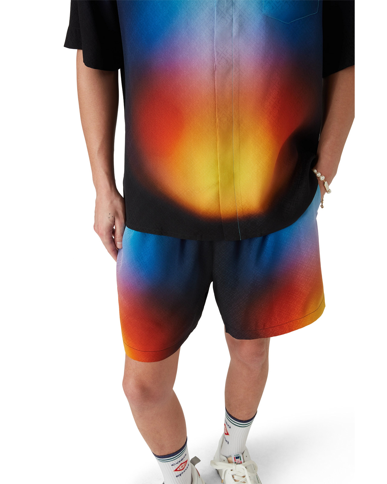 Gradient Silk Shorts | Casablanca Paris - 4