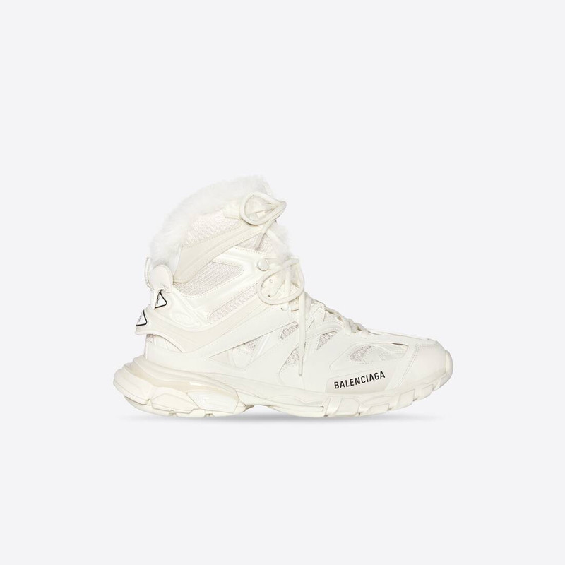 Women's Track Hike Sneaker Fake Fur in Beige - 1