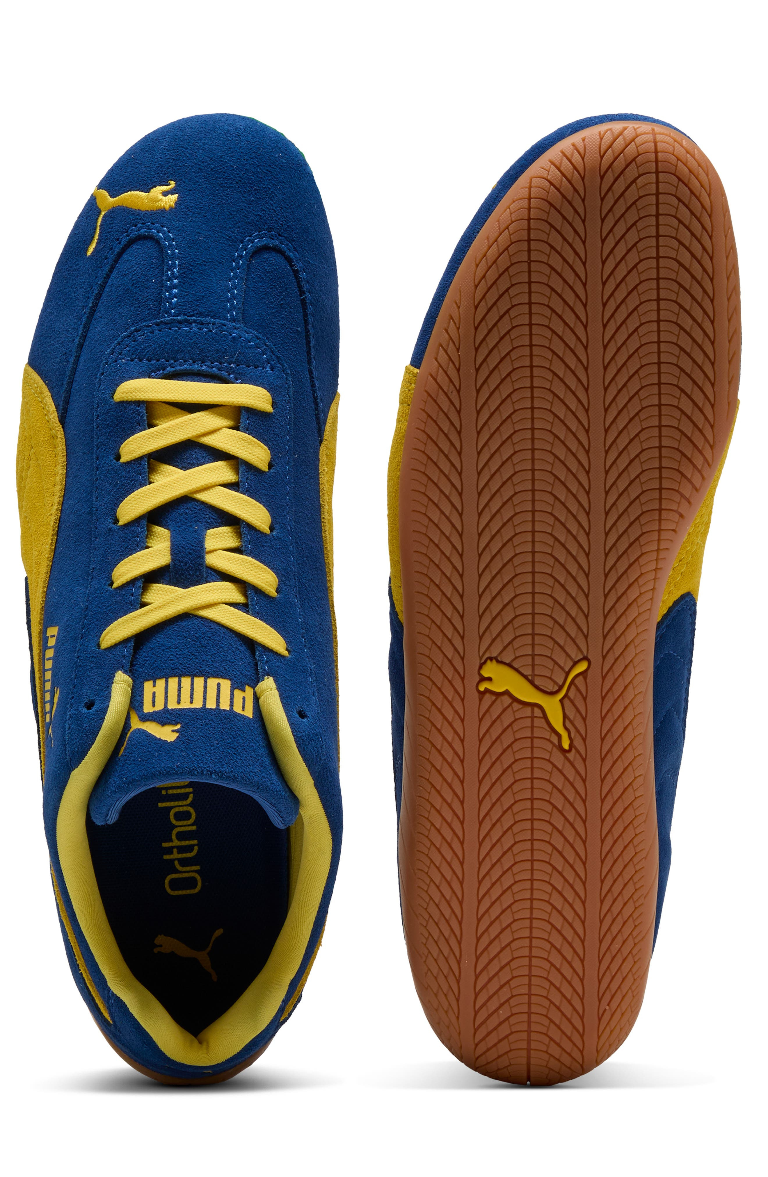 PUMA Speedcat OG Sneaker in Clyde Royal/Yellow at Nordstrom - 6
