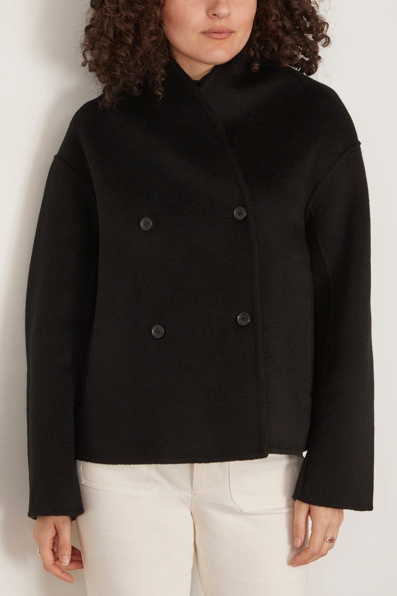 Meyer Double Breasted Jacket in Black 3