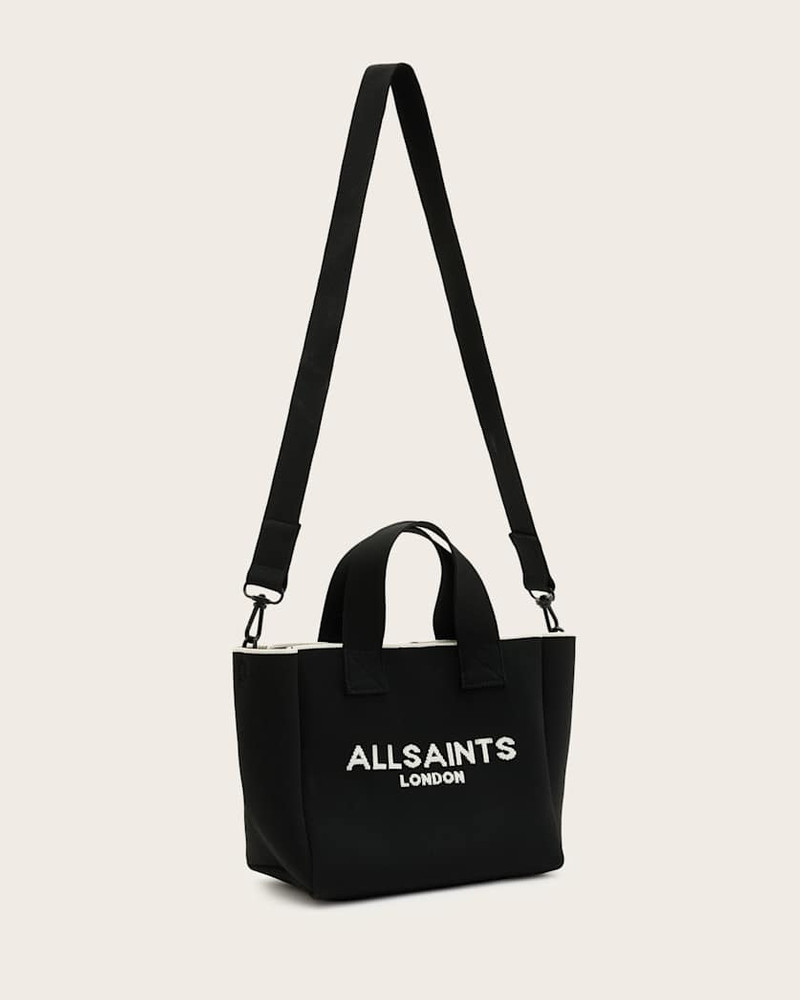 IZZY LOGO PRINT KNITTED MINI TOTE BAG 4