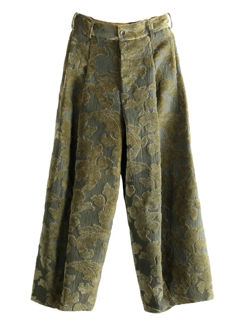 jacquard palazzo trousers - 1