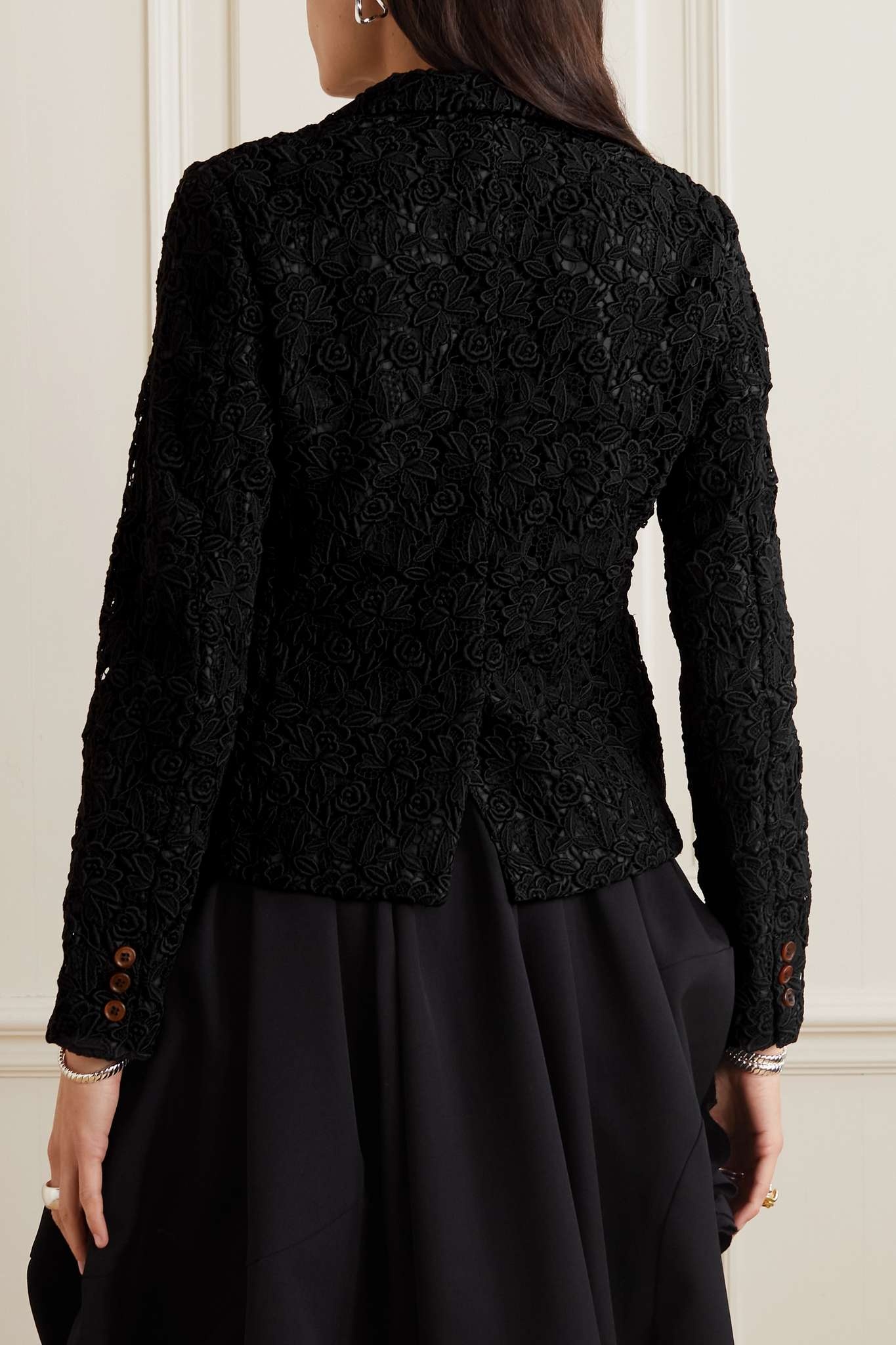 Guipure lace jacket - 4