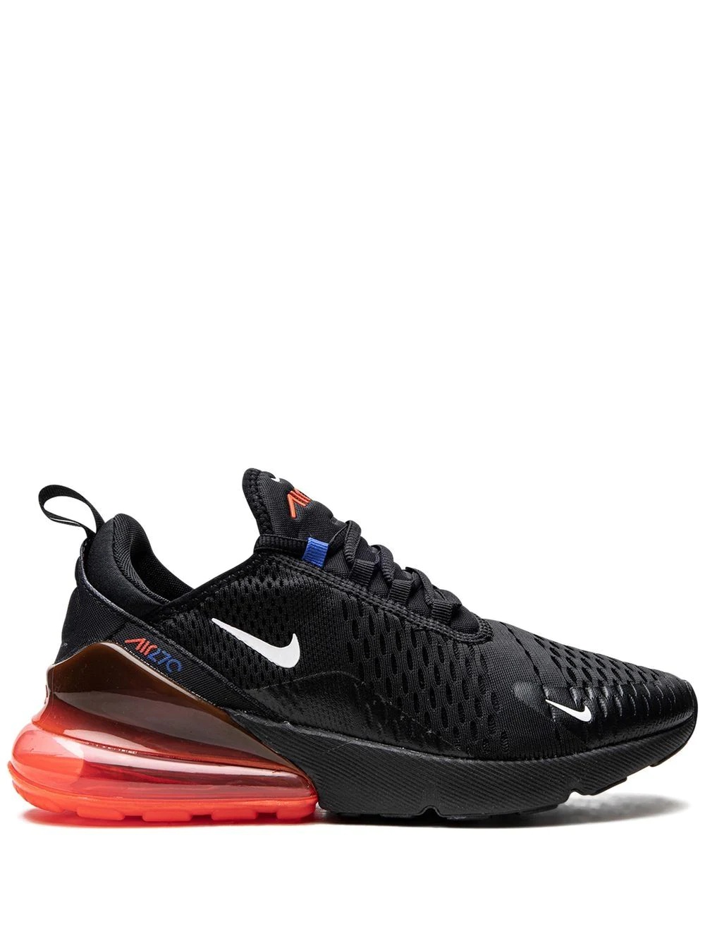 Nike Air Max 270 Black Bright Crimson Racer Blu sneakers REVERSIBLE