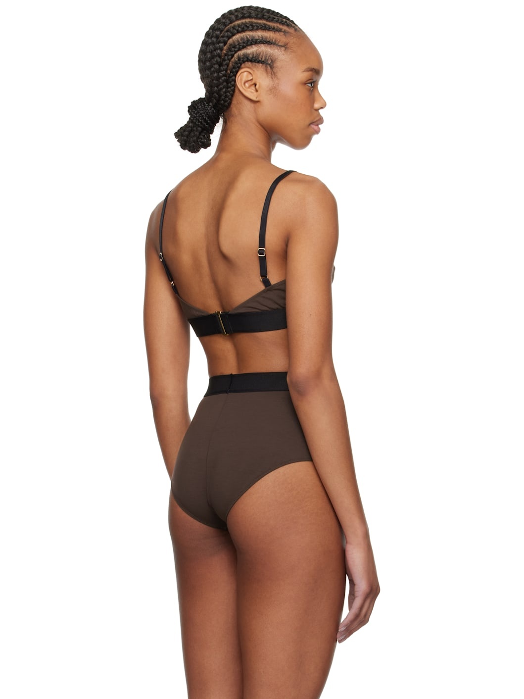 Brown Modal Signature Bra - 3