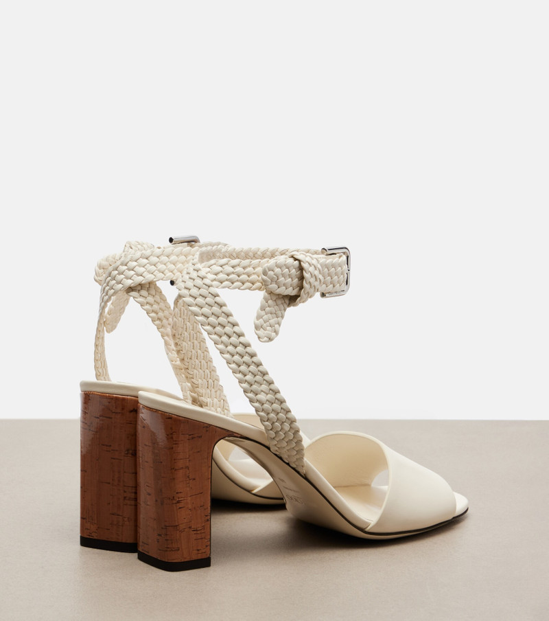 JIMMY CHOO Rori braided leather sandals outlook