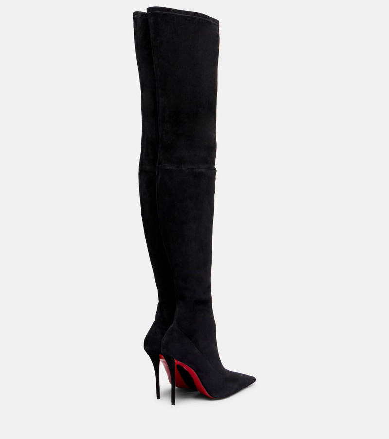 Christian Louboutin Miss Z 100 suede over-the-knee boots outlook