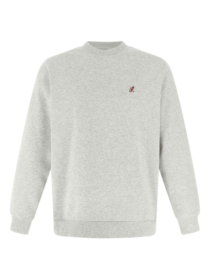 embroidered crew-neck sweatshirt 1