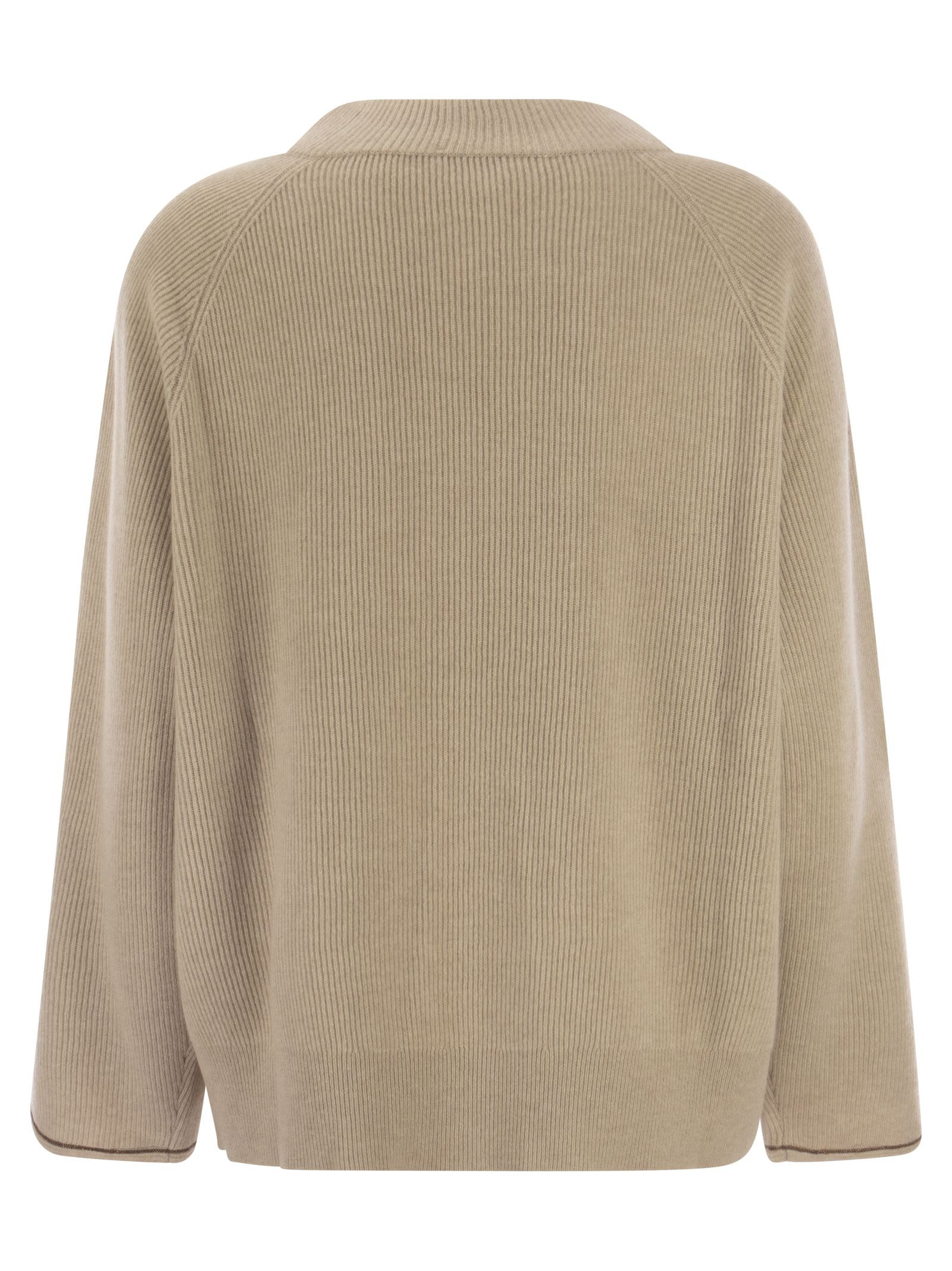Brunello Cucinelli Women Cashmere Sweater With Monile - 2