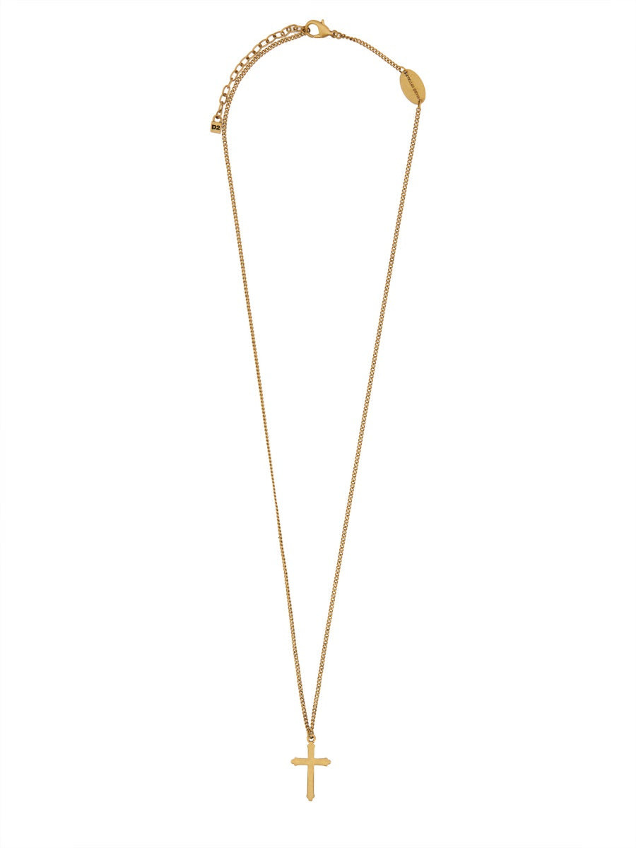 Dsquared Men Vintage Cross Necklace - 2