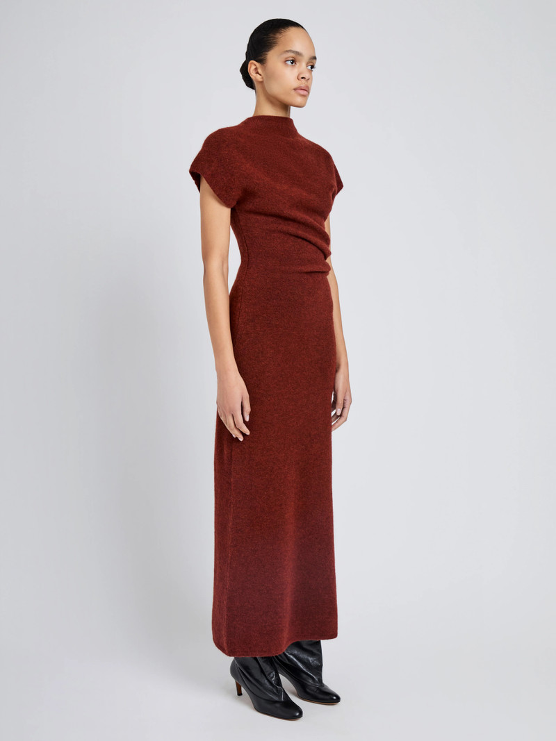 Proenza Schouler Abie Dress in Clean Boiled Wool outlook