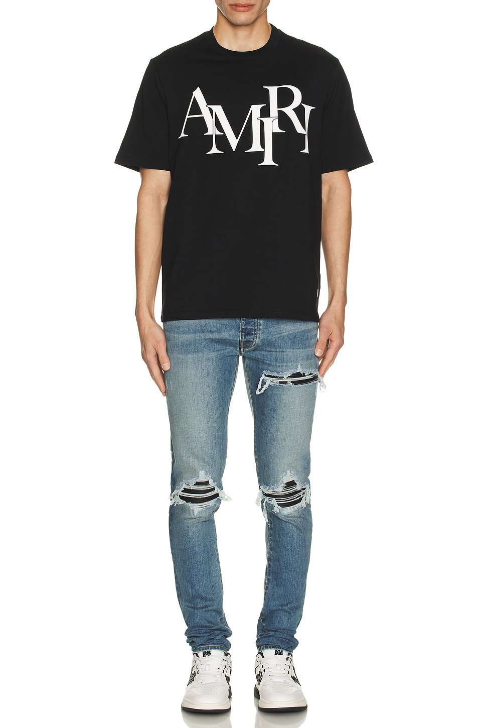 Staggered Logo Tee - 4