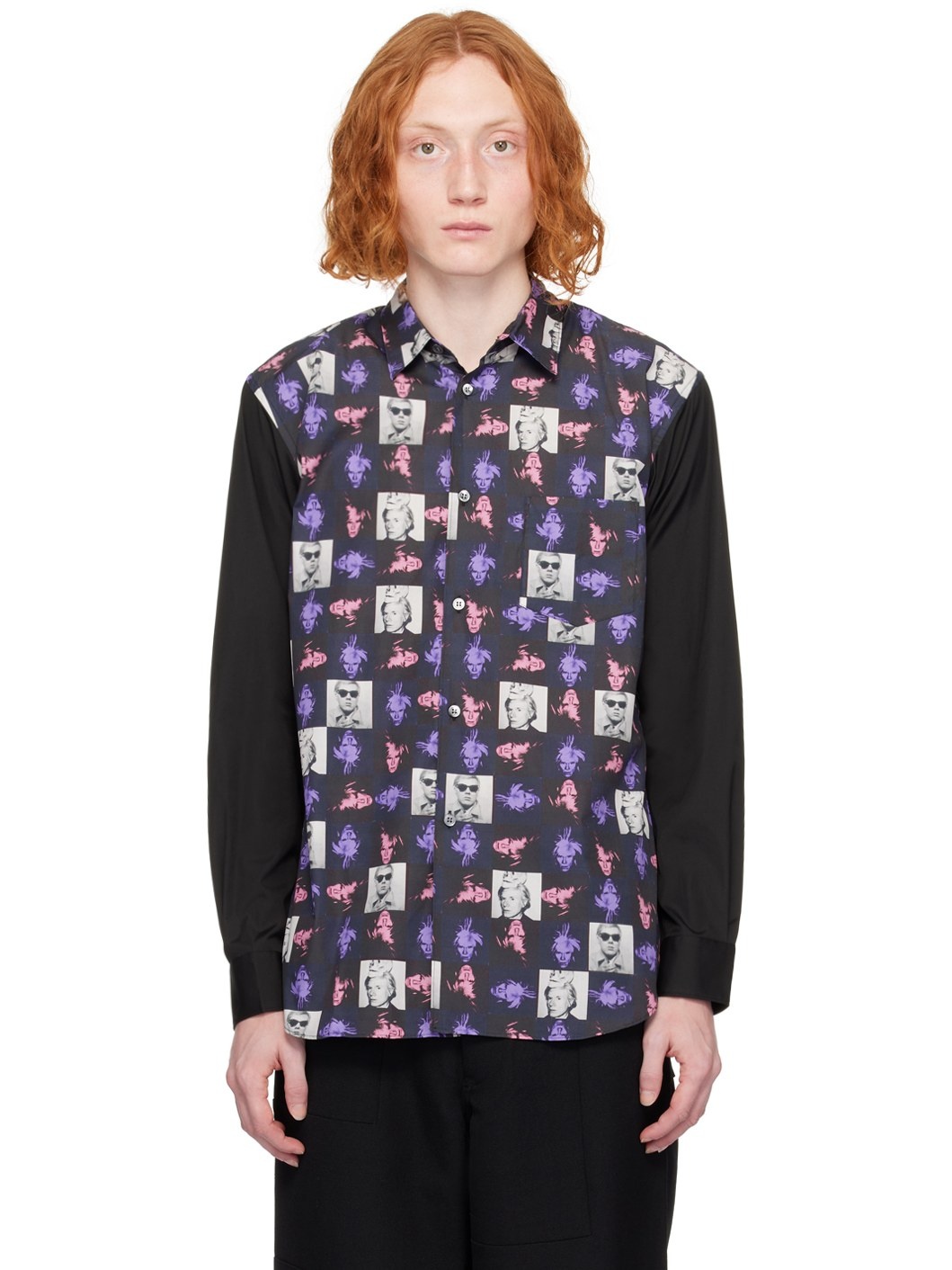 Black Printed Shirt - 1