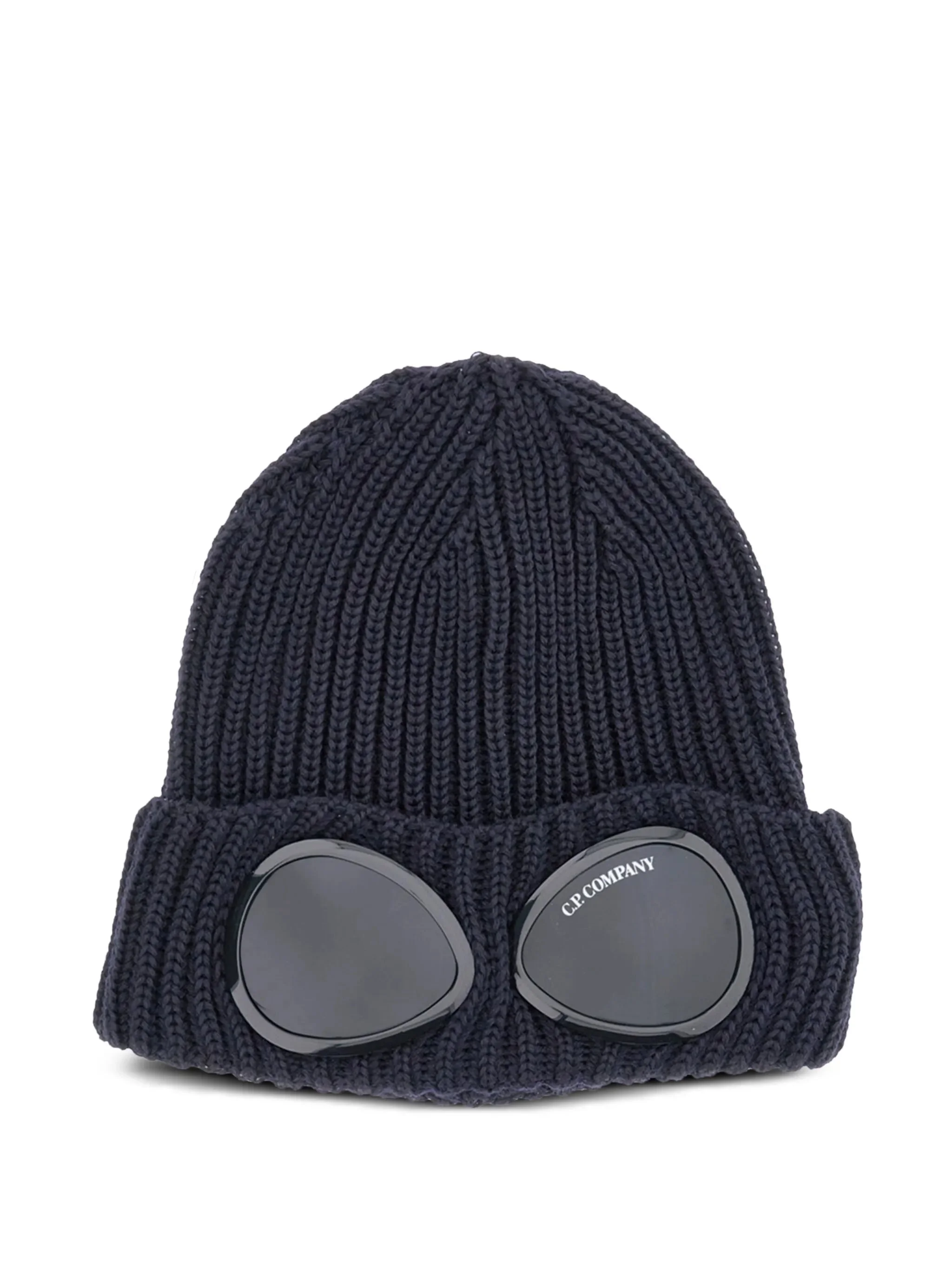 C.p. Company Goggle-detail Ribbed Beanie - 1